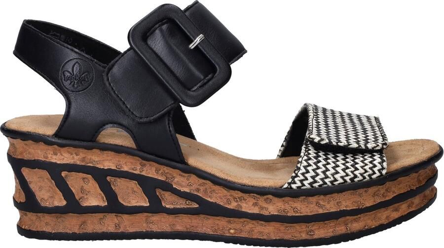 Rieker Sandalen Dames Zwart