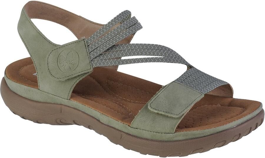 Rieker Sandalen zomerschoen sandaal sleehak met elastieken - Foto 3