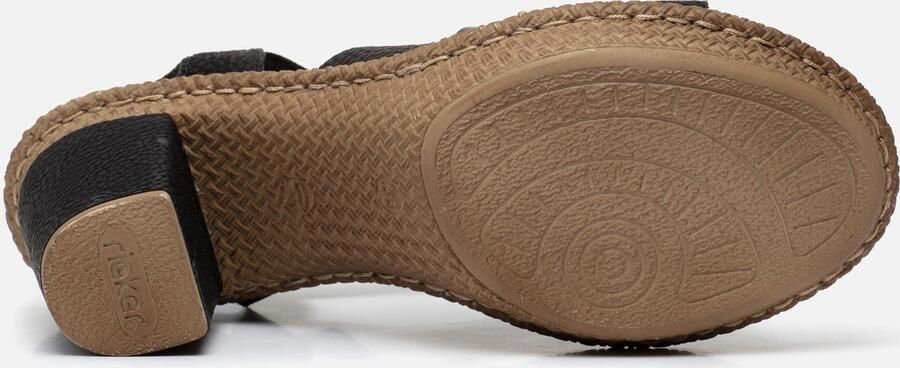 Rieker Sandalen met hak zwart Nubuck Dames - Foto 12