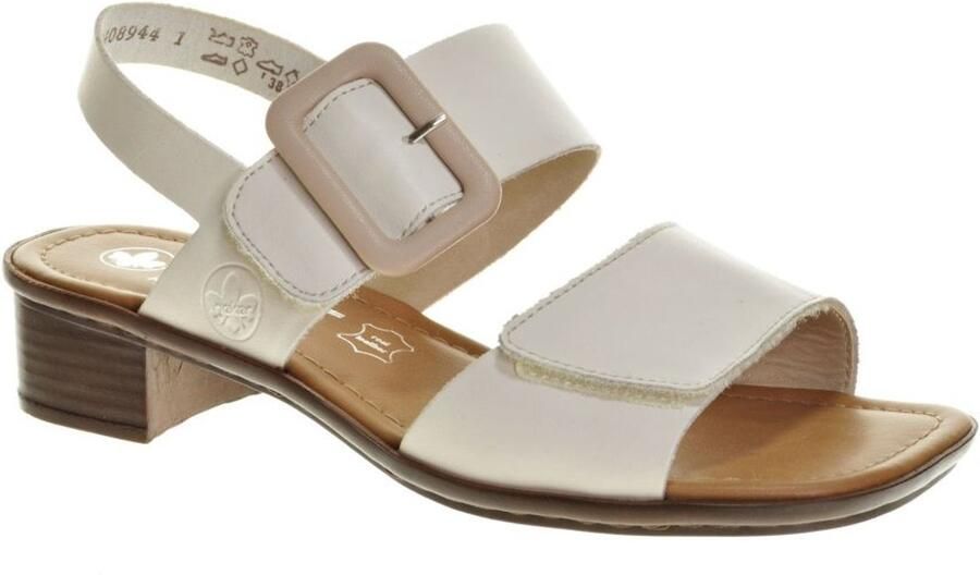 Rieker Sandalen Wit Leder