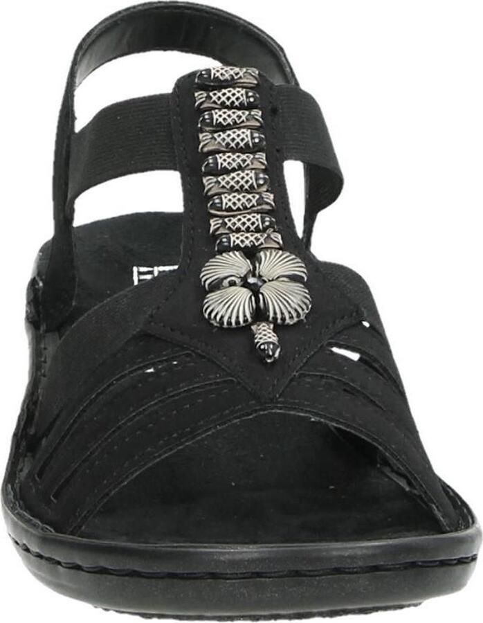 Rieker Sandalen zomerschoen sandaal sleehak met mooie versiering - Foto 6