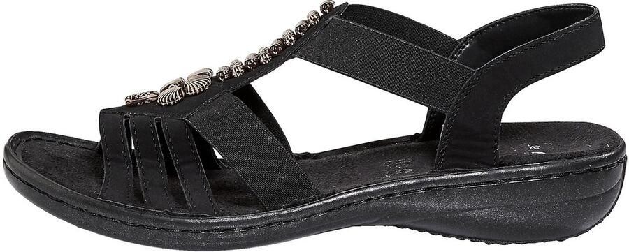 Rieker Sandalen zomerschoen sandaal sleehak met mooie versiering - Foto 16