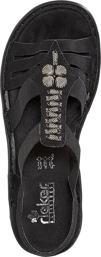 Rieker Sandalen zomerschoen sandaal sleehak met mooie versiering - Foto 17