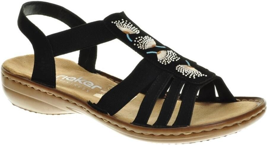 Rieker Sandalen Zwart Klassiek