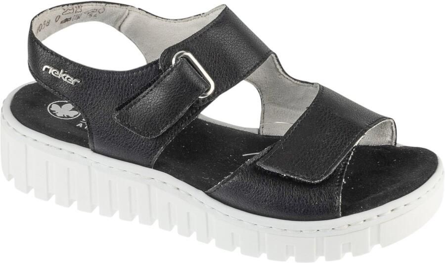 Rieker Sandals 60464 Vrouwen Zwart Sandalen
