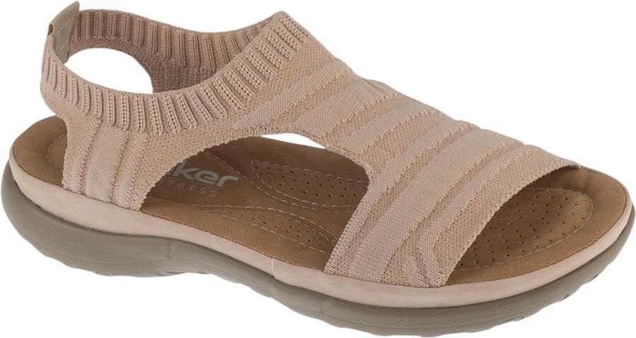 Rieker Sandals 62741 Vrouwen Beige Sandalen