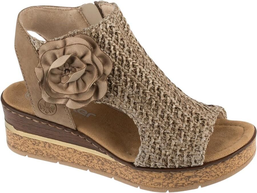 Rieker Sandals 63791 Vrouwen Grijs Sandalen