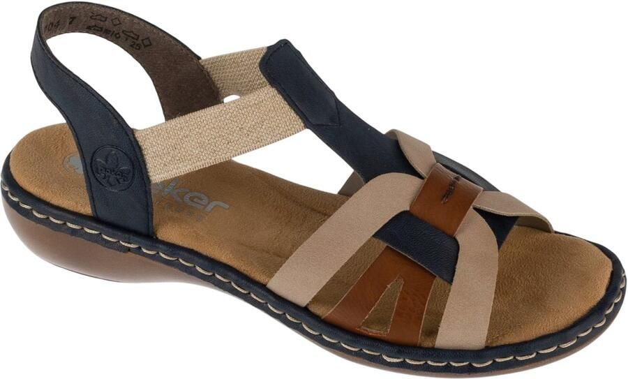Rieker Sandals 65918 Vrouwen Marineblauw Sandalen
