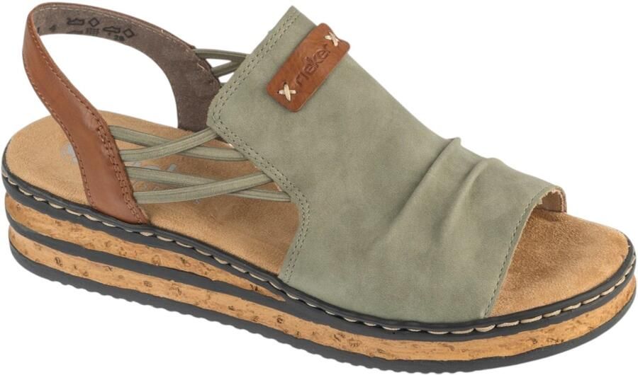 Rieker Sandals 67476 Vrouwen Grijs Sandalen