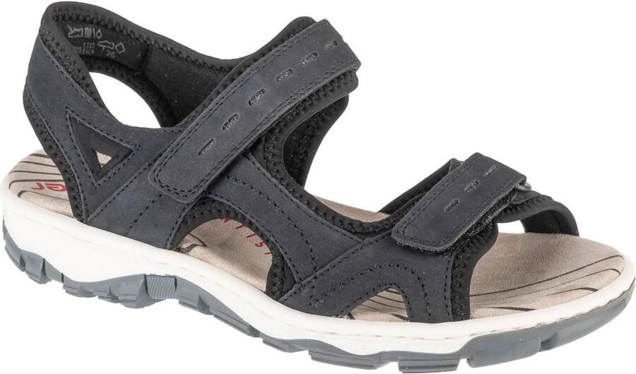 Rieker Sandals 68866 Vrouwen Marineblauw Sandalen