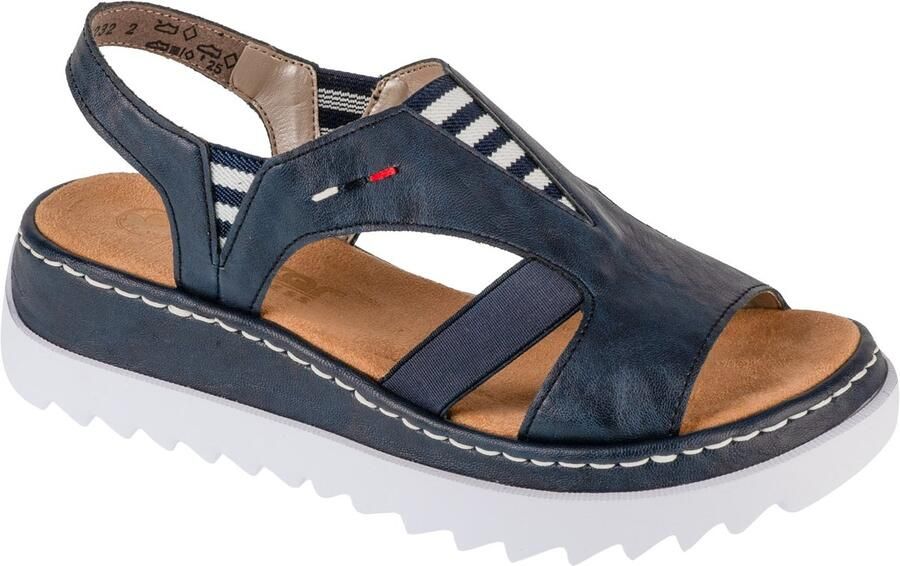 Rieker Sandals V44Y5 Vrouwen Marineblauw Sandalen