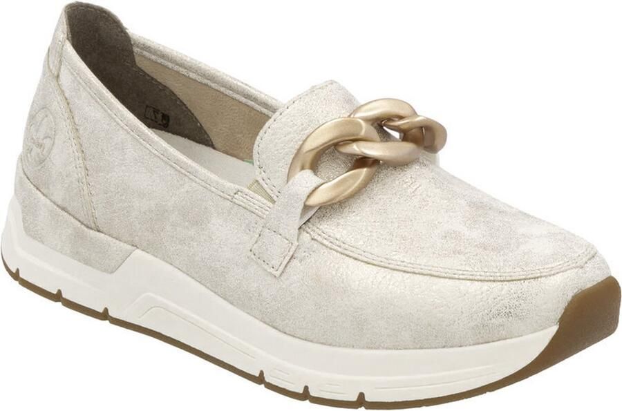 Rieker Loafers slippers slip-on sneakers lage schoen met modieuze decoratieve ketting - Foto 2