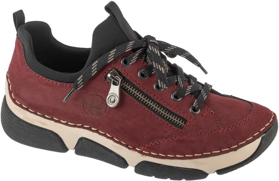 Rieker Slip-on sneakers Instapper halfhoge schoen vrijetijdsschoen met zachte binnenzool