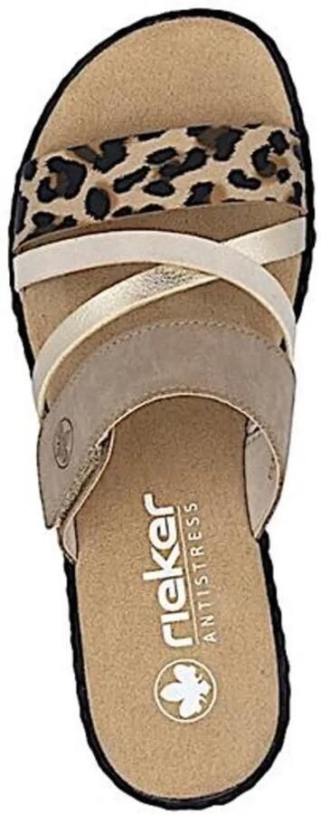 Rieker Slipper multi colour taupe beige Kleur Taupe)
