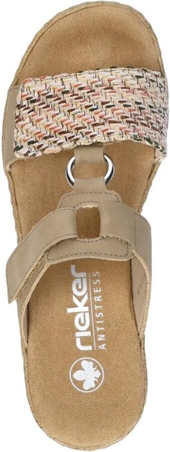 Rieker -Dames beige donker slippers & muiltjes - Foto 6