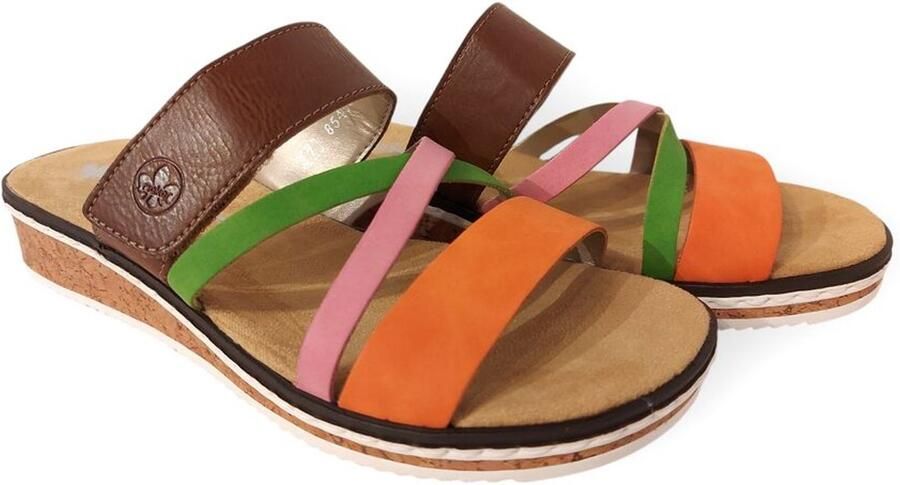 Rieker Slipper V3652-96 Multi Zacht Voetbed