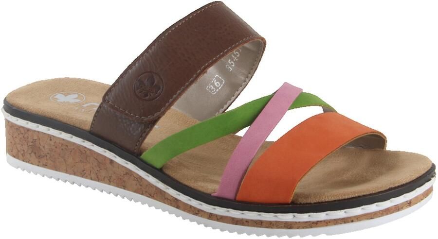 Rieker Slipper V3652-96 Multi Zacht Voetbed