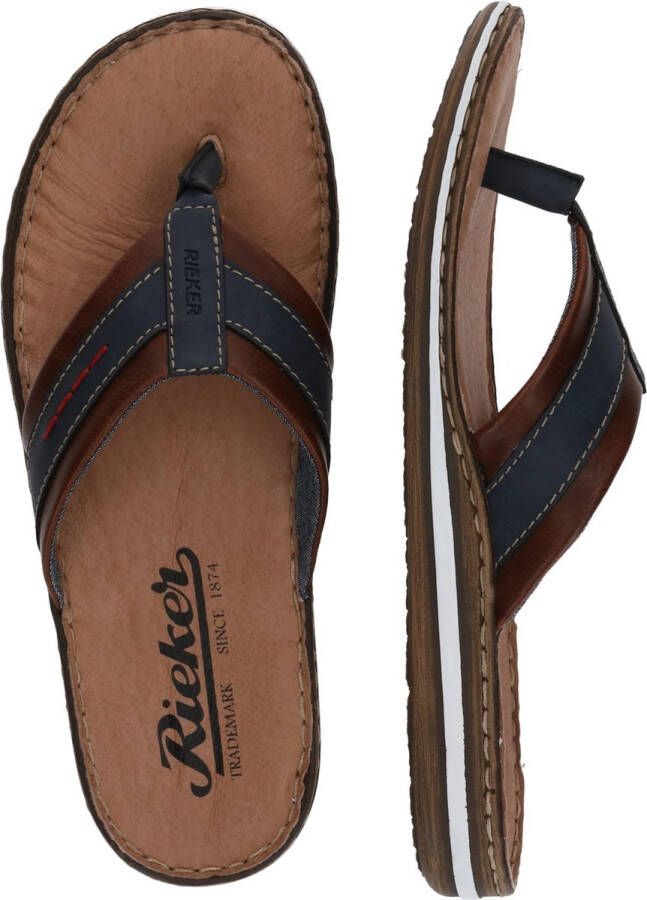 Rieker Comfortabele leren herenslipper Brown Heren - Foto 2