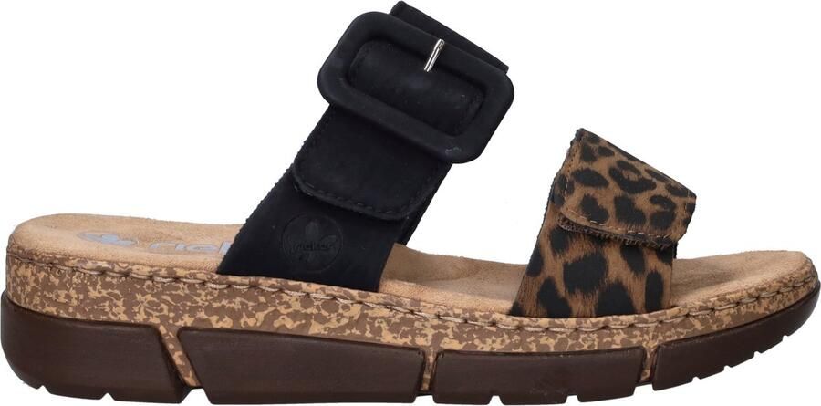 Rieker Zwarte Comfort Slipper met Voorgevormd Voetbed Black Dames - Foto 3