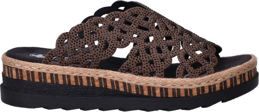 Rieker Slippers Dames Bruin