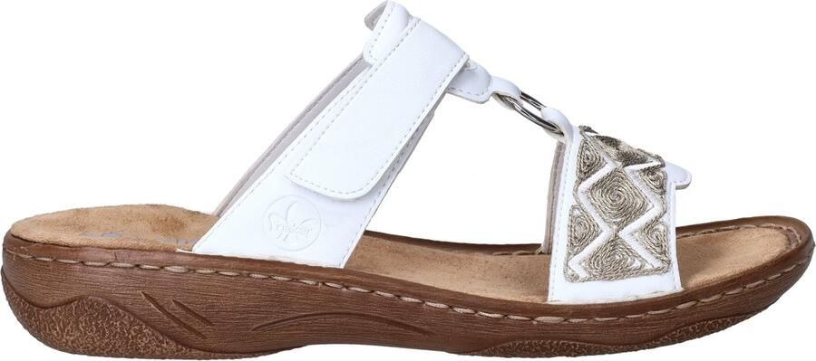 Rieker -Dames wit slippers & muiltjes