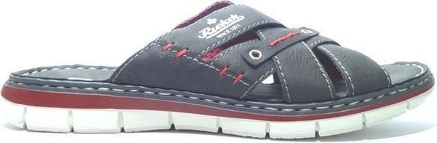 Rieker Slippers met logo-opschriften