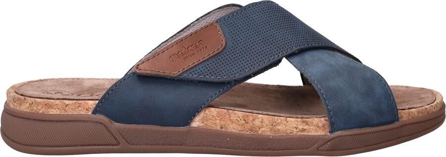 Rieker Slippers Heren Blauw