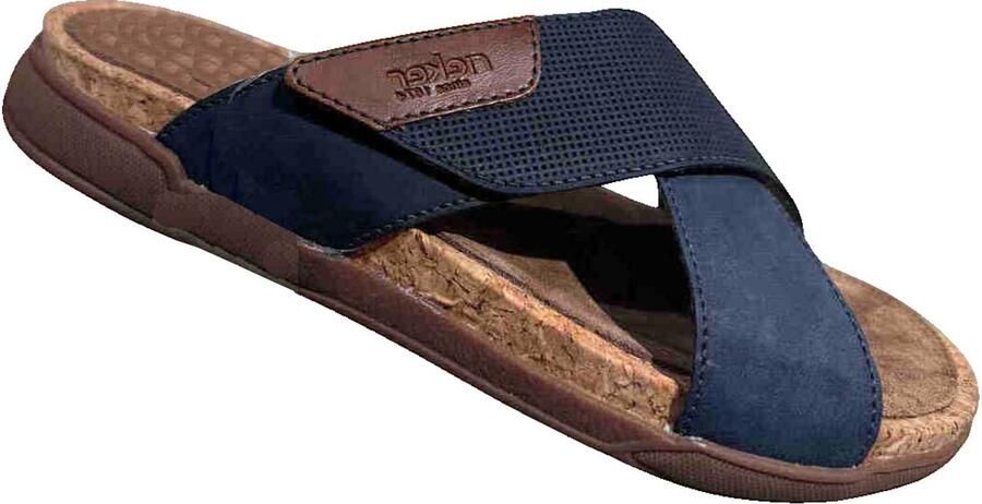 Rieker Slippers Heren Blauw