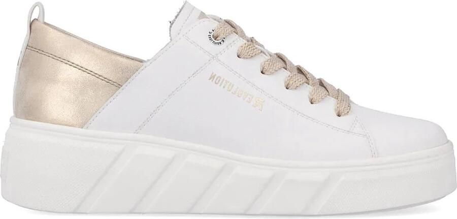 Rieker Sneaker W0502-80 Wit Goud Combi - Foto 5