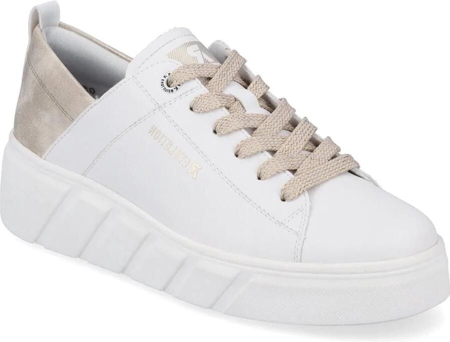 Rieker Sneaker W0502-80 Wit Goud Combi - Foto 4