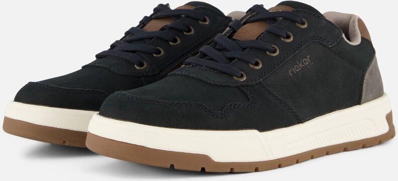 Rieker Sneakers blauw Leer Heren