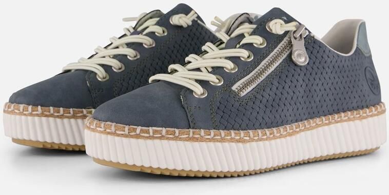 Rieker M2940-10 dames veterschoenen sportief blauw - Foto 5
