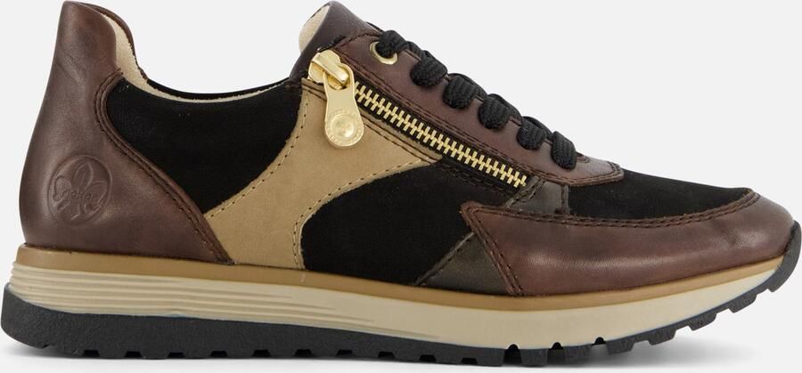 Rieker Sneakers bruin Synthetisch Dames - Foto 1