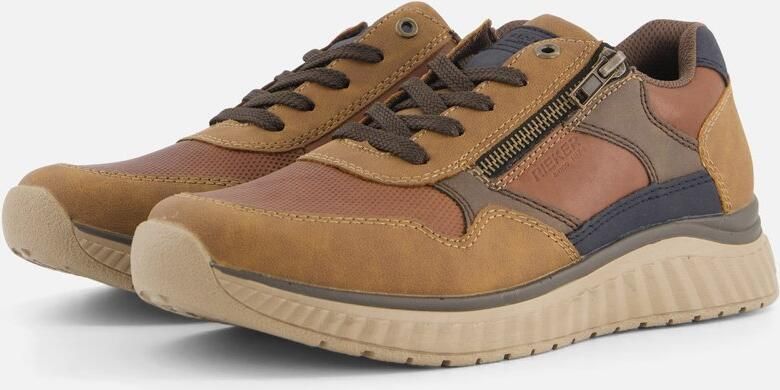 Rieker Comfortabele Herensneaker in Warme Bruine Tinten Brown Heren - Foto 3