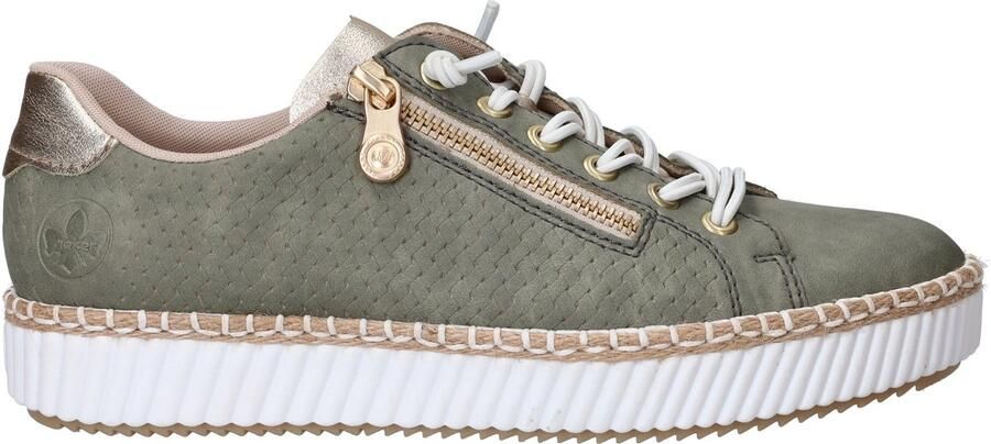 Rieker Veterschoenen Laag Veterschoenen Laag Groen