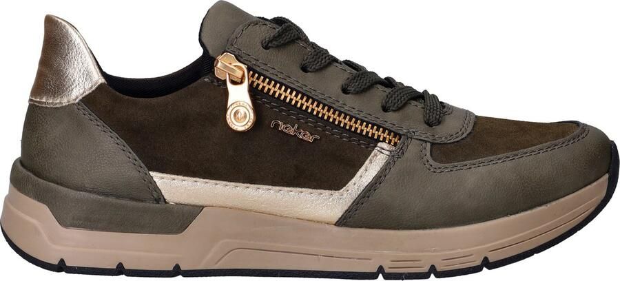 Rieker Sneakers vrijetijdsschoen veterschoen halfschoen met modieuze accenten
