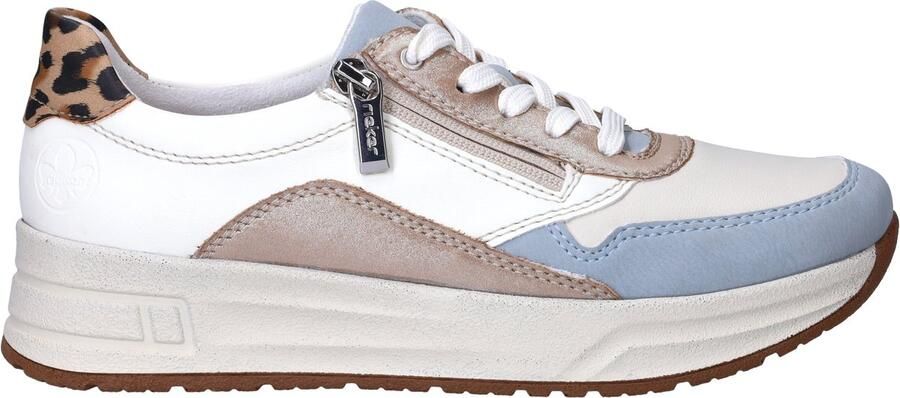Rieker Dames Sneaker N8114-90 Offwhite Combi Wijdte H - Foto 3