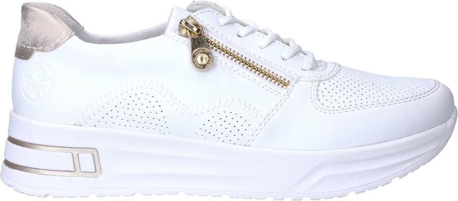 Rieker Plateausneakers lage schoen veterschoen vrijetijdssneaker met ritssluiting - Foto 2