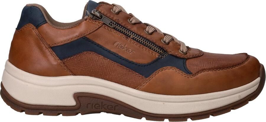 Rieker Sneakers lage schoen vrijetijdsschoen veterschoen in comfortabele vorm