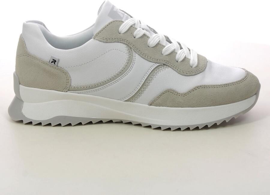 RRieker R-Rieker Sneakers met sleehak veterschoen lage schoen vrijetijdsschoen met contrastdetails