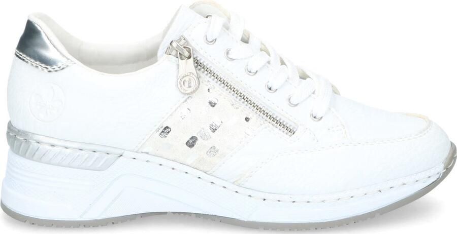 Rieker Sneakers met sleehak veterschoen lage schoen sneaker met losse inlegzool smalle vorm - Foto 2
