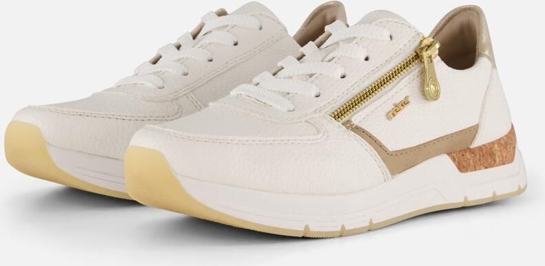 Rieker 58902-80 dames sneakers wit - Foto 4