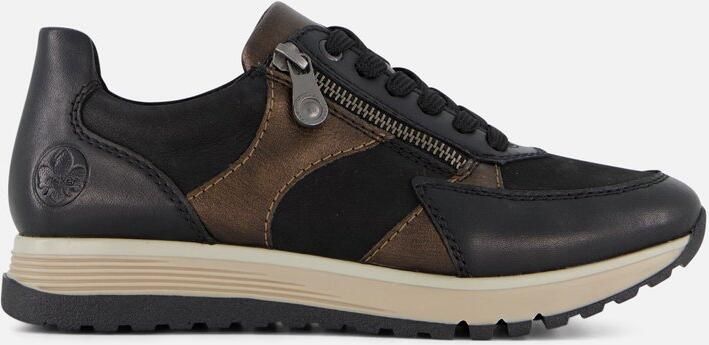 Rieker Sneaker 49010-00 Zwart Combi Verwisselbaar Voetbed - Foto 9