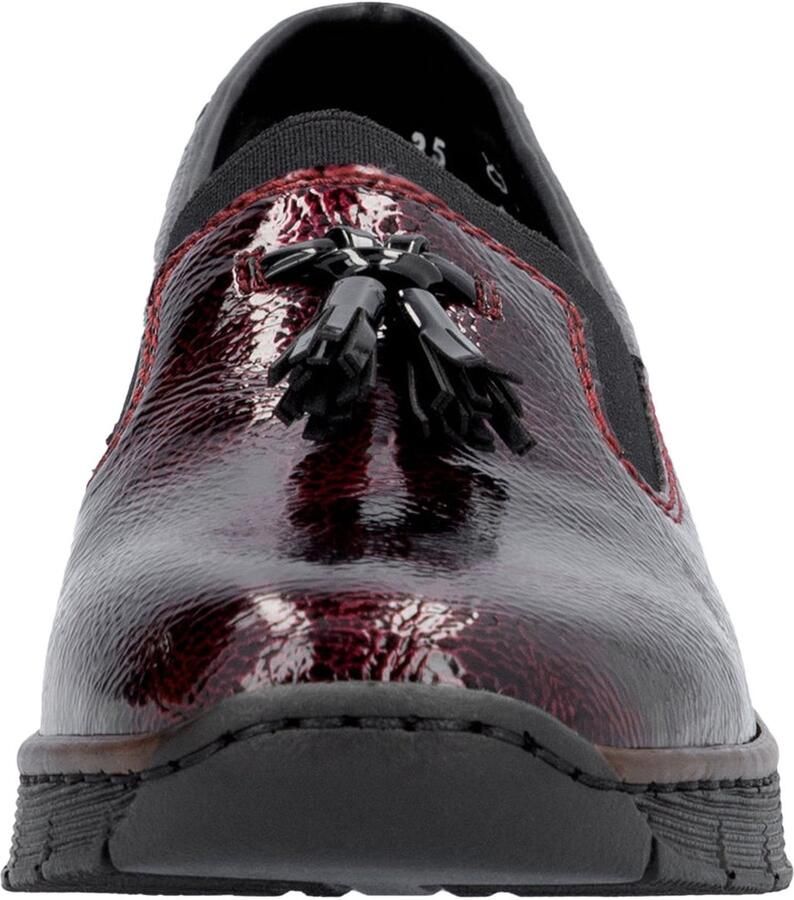 Rieker Instappers 'Softlack-Slipper' rood - Foto 2