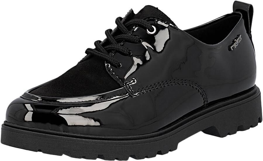 Rieker Softlack-leren derbyschoenen - Foto 3