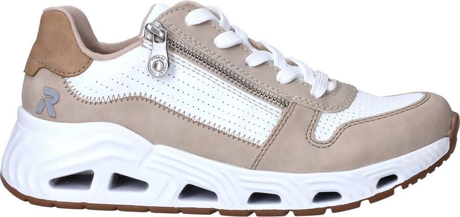OTTO RIEKER Sport Sneakers met sleehak veterschoenen lage schoen vrijetijdssneaker met rits
