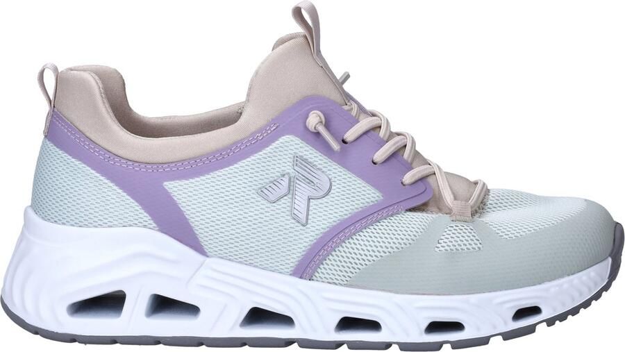 Rieker Sneakers laag taupe mintgroen sering