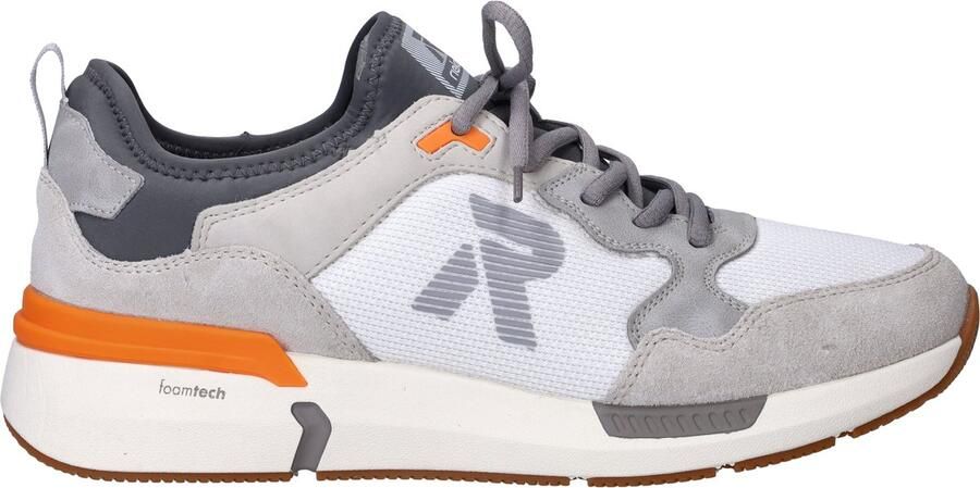 Rieker Sneakers laag grijs lichtgrijs donkergrijs wit