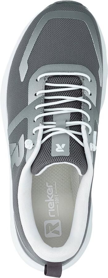 Rieker Sneakers laag grijs donkergrijs - Foto 4