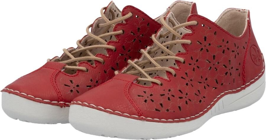 Rieker Stoffige leren sportschoenen